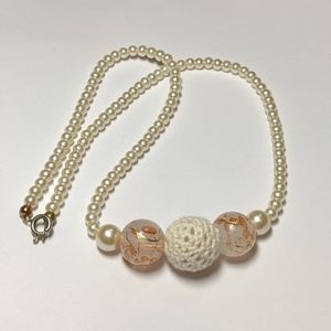 Beaded Pearl Necklace.